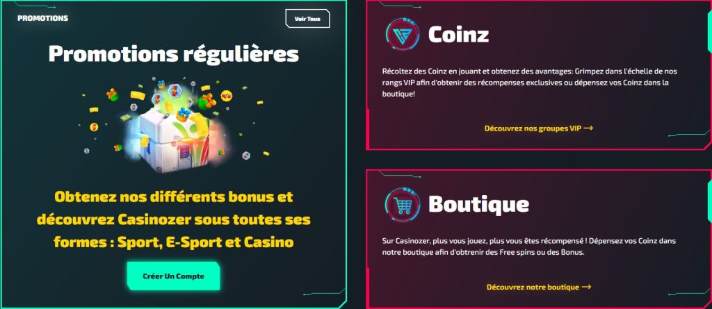 Bonus Casinozer Casino